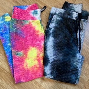 Fashion Tie Dye Leggings Bundle 2 Pair